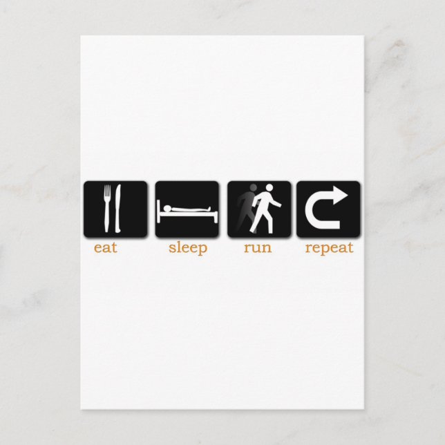 Postal Repetir la ejecución de sueño (Anverso)