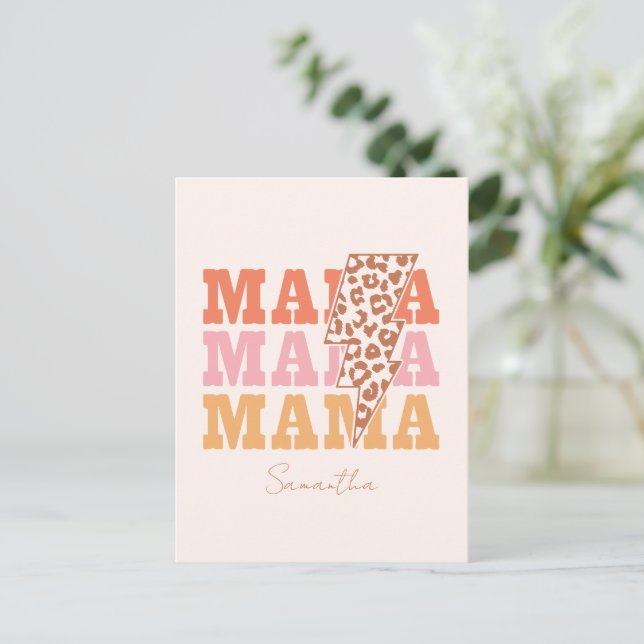 Postal Repetir "Mamá" rusa (Anverso de pie)