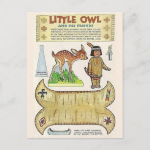 Postal Réplica de arte indígena americano adorable