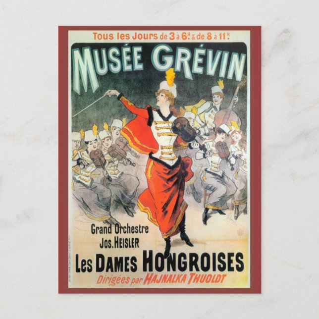 Postal Replica Publicidad de época, Musee Grevin (Anverso)