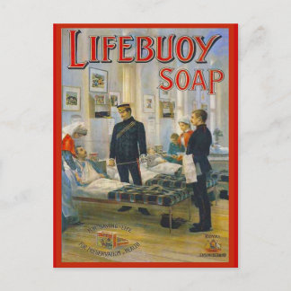 Postal Replica Publicidad vintage, jabón de lifebuoy