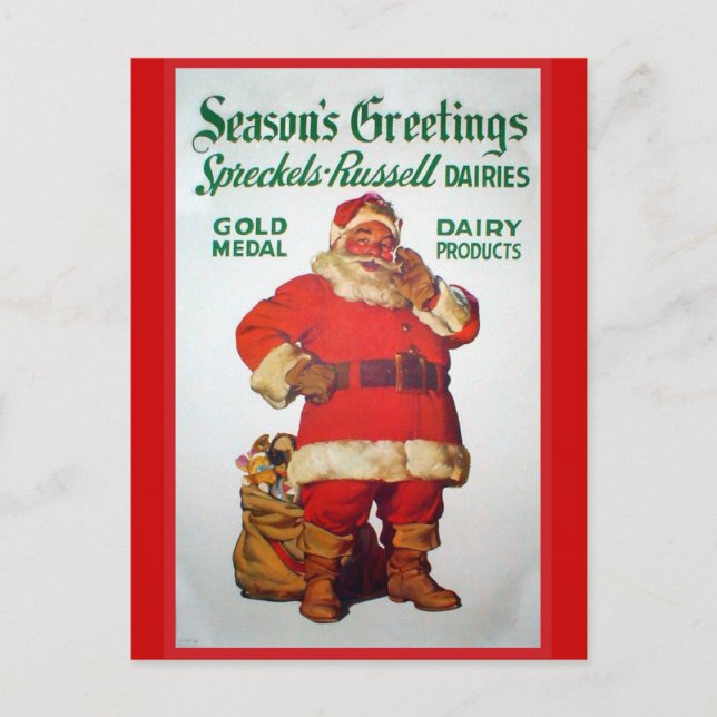 Postal Replica Publicidad vintage, Spreckells Russell (Anverso)