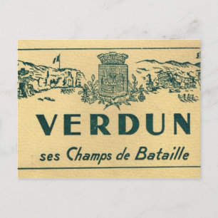 Postal Réplica Verdun, campos de batalla