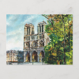 Postal Réplica Vintage Francia, París, Notre Dame