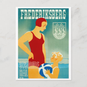 Postal Reponen afiche de la época de Frederiksberg Dinama