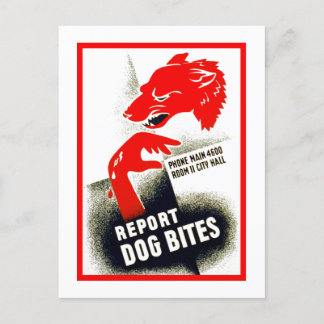 Postal Reportar picaduras de perro
