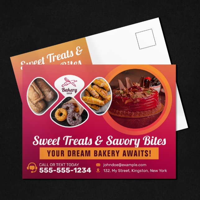 Postal Repostería Profesional de Tienda de Dulces Panader (Subido por el creador)