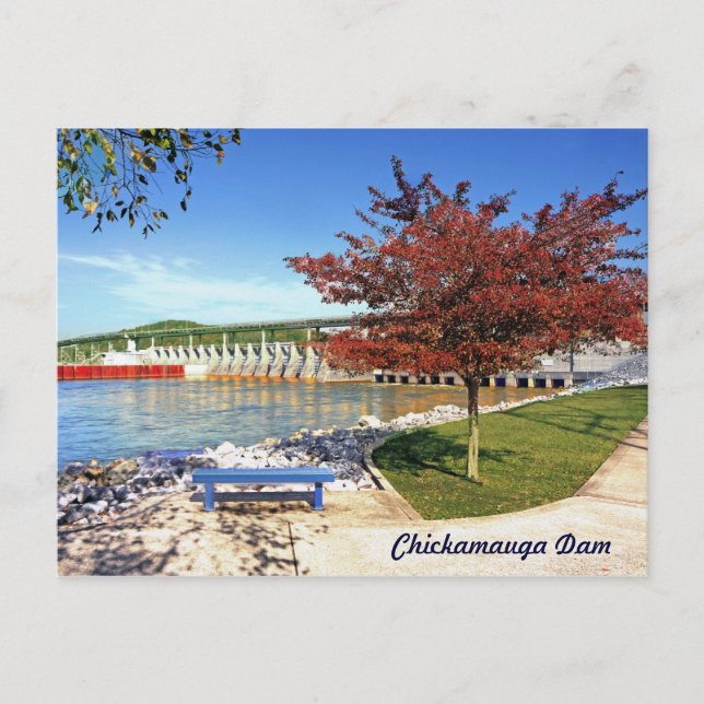 Postal Represa de Chickamauga - Chattanooga, Tennessee, E (Anverso)