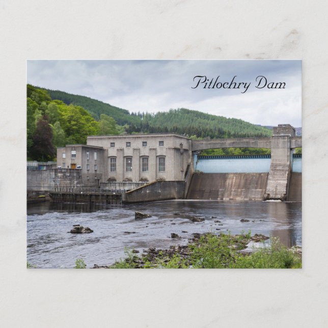 Postal Represa de Pitlochry (Anverso)
