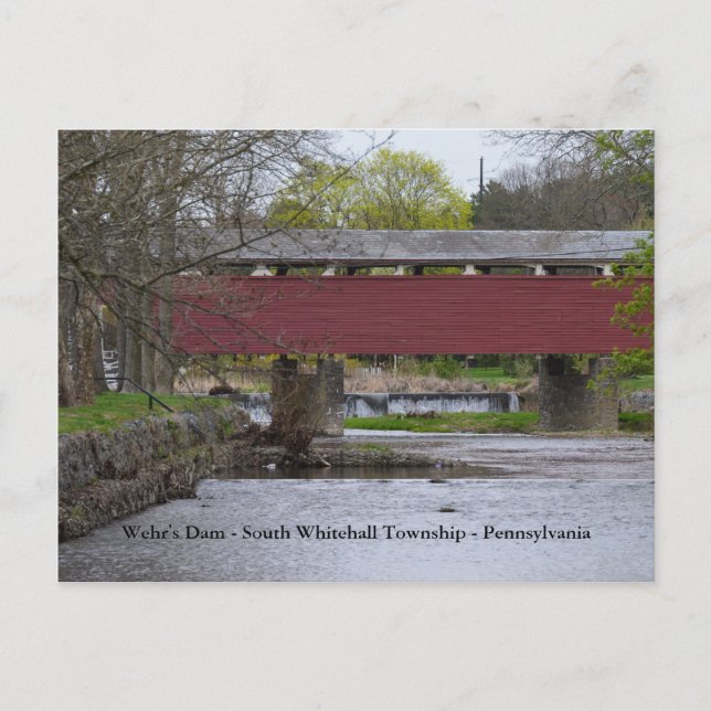 Postal Represa de Wehr - Municipio de South Whitehall - P (Anverso)