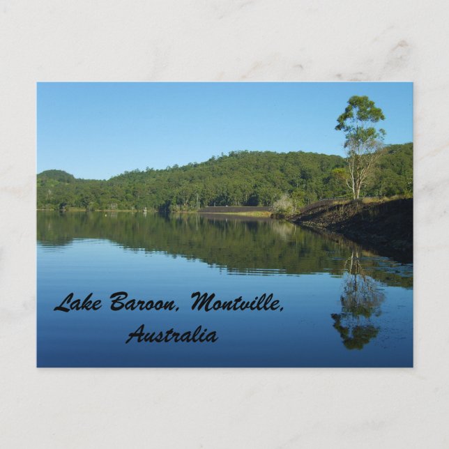 Postal Represa en el lago Baroon, Montville, Australia (Anverso)