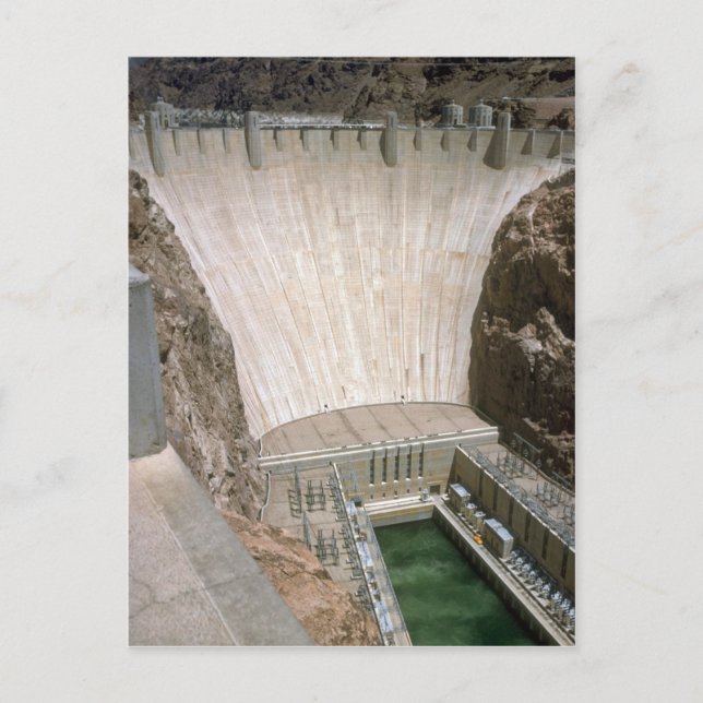 Postal Represa Hoover, cara inferior, Nevada/Arizona, Est (Anverso)