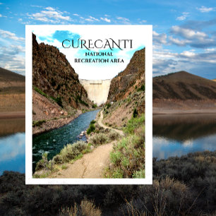 Postal Represa Morrow Point, Curecanti NRA, río Gunnison