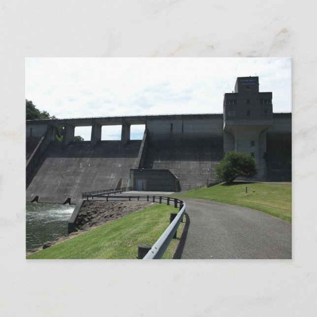 Postal Represa Stonewall Jackson, río West Fork, Weston,  (Anverso)