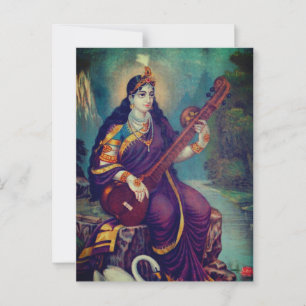 Postal Representación de Sarasvati