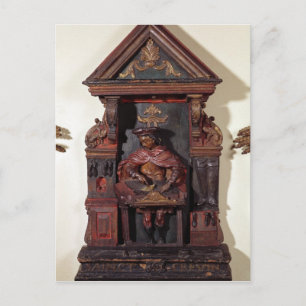 Postal Representación de St. Crispin en su banco de