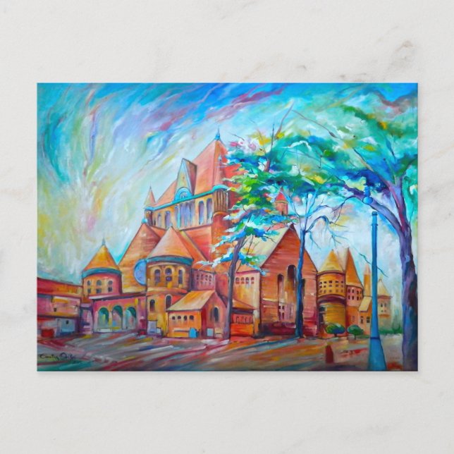 Postal Representación del edificio ETS~Serie de inspiraci (Anverso)