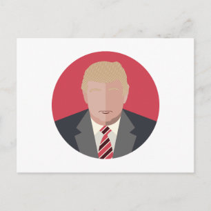 Postal Representación gráfica de Donald Trump