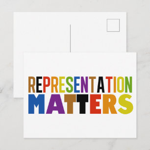 Postal Representación importa Arcoíris Diversidad