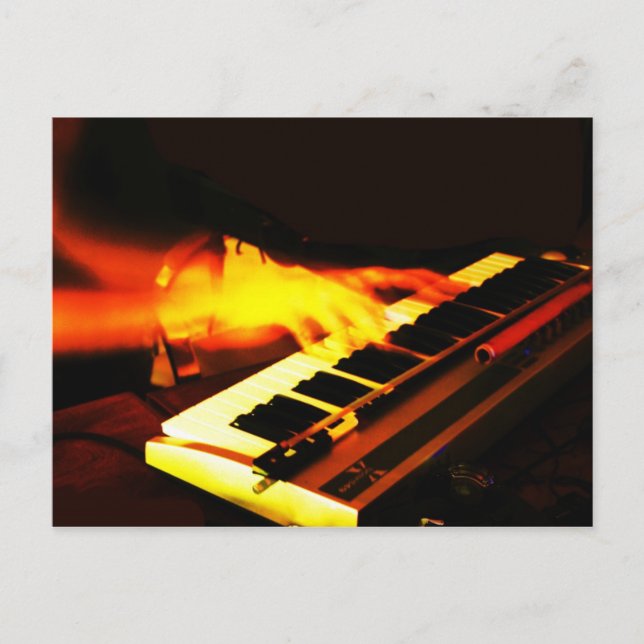 Postal Reproducción de teclado (Anverso)