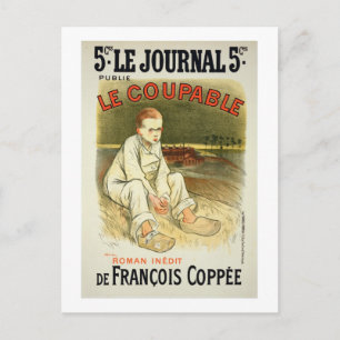 Postal Reproducción de un cartel que anuncia la novela 'L