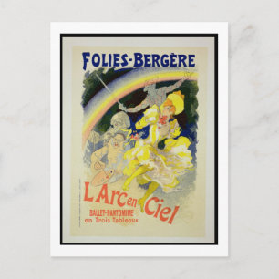 Postal Reproducción de un poster anunciando "El Arcoiris"