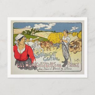 Postal Reproducción de un poster anunciando el 'Central'