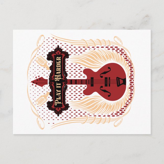 Postal Reproducir más fuerte Gitarre (Anverso)