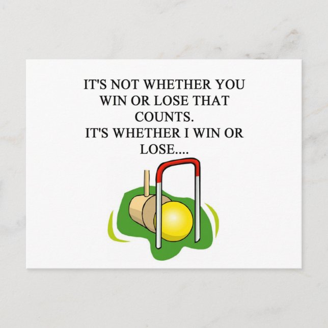 Postal Reproductor de CROQUET (Anverso)