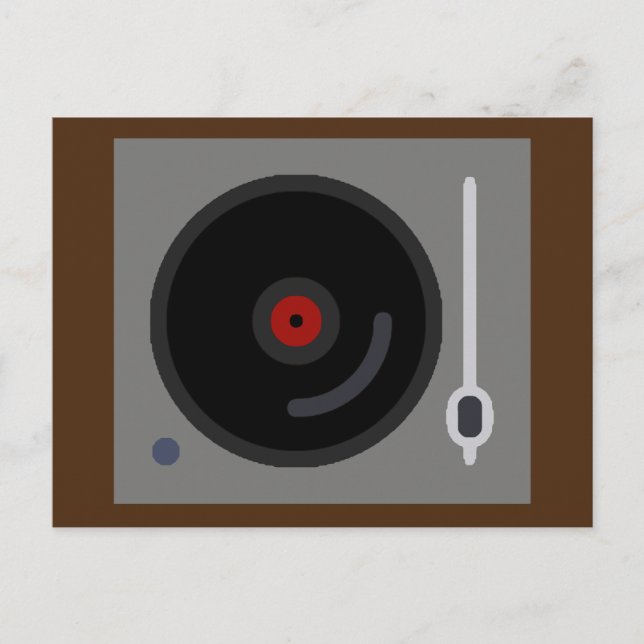 Postal Reproductor de discos Schallplattenspieler (Anverso)