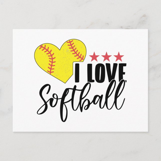 Postal Reproductor de Softbol | Regalos de entrenadores d (Anverso)