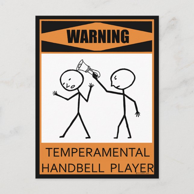 Postal Reproductor de timbre de temperatura de advertenci (Anverso)