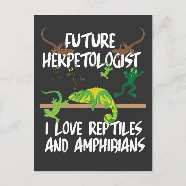 Postal Reptiles y anfibios (Anverso)