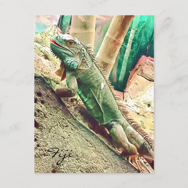 Postal Reptis fijian iguana (Anverso)