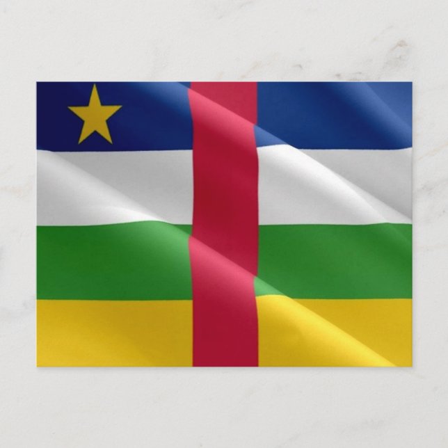 Postal República Centroafricana - Bandera - (Anverso)