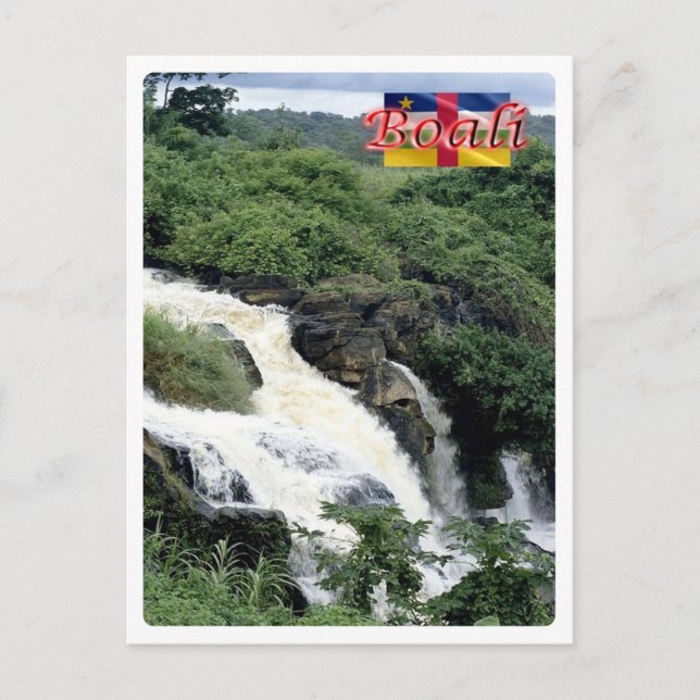 Postal República Centroafricana - Boali - Cataratas - (Anverso)