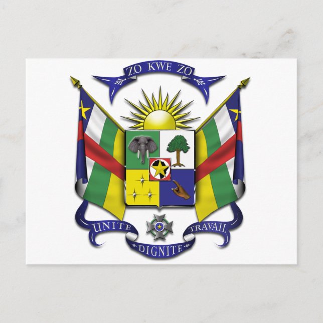 Postal República Centroafricana CF (Anverso)