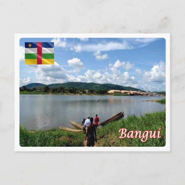 Postal República Centroafricana - Río Bangui - Ubangi (Anverso)
