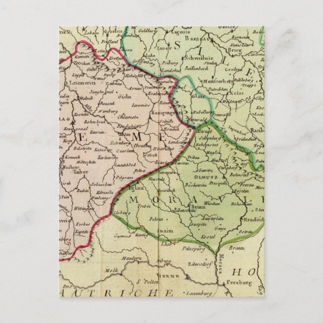 Postal República Checa y Polonia (Anverso)