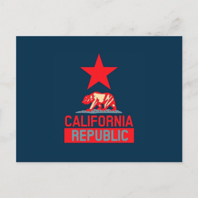 Postal República de California al estilo de esperanza urb (Anverso)