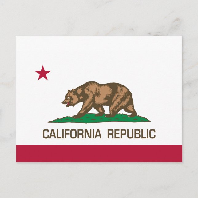 Postal República de California (Bandera Estatal) (Anverso)