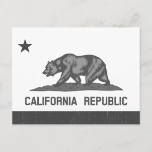Postal República de California (negro)