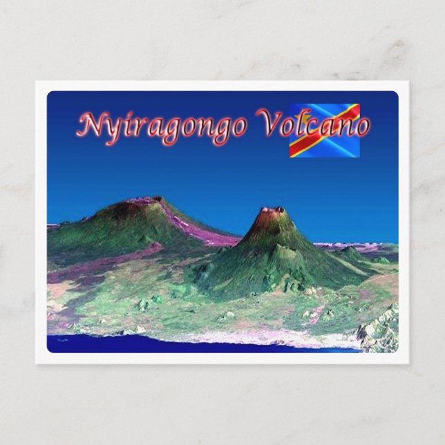 Postal República Democrática del Congo - Nyiragongo - (Anverso)
