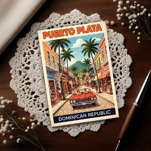 Postal República Dominicana: Viajes en la década de 1960