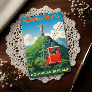 Postal República Dominicana: Viajes en la década de 1960