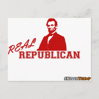 Postal Republicano Real, Lincoln, Nunca Trump