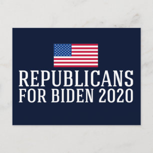 Postal Republicanos por Biden 2020
