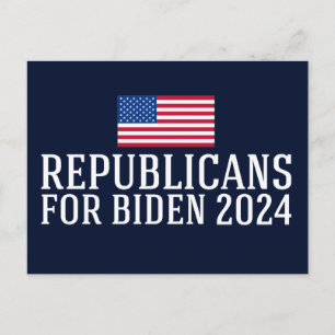 Postal Republicanos por Biden 2024