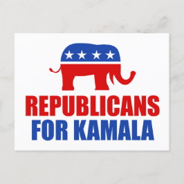 Postal Republicanos por elefante Kamala Harris