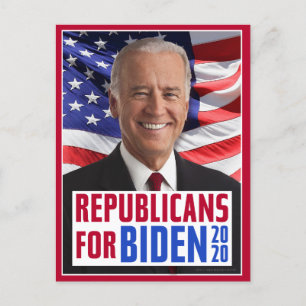 Postal Republicanos por Joe Biden 2020 Presidente de Esta